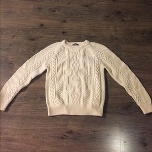 Alexander Mcqueen Cable Knit Skull 